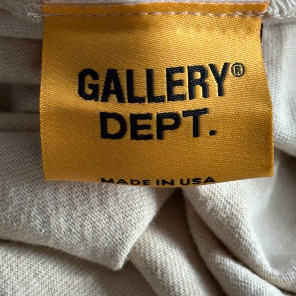 Gallery Dept Antique White & Black Sleep Apnea Logo T-Shirt - Picture 4 of 5